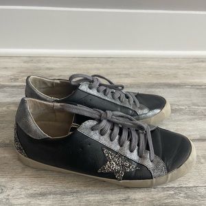 Golden Goose DUPES! Black with Silver sparkly star!